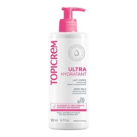 TOPICREM Leche Corporal Ultra Hidratante Pieles secas y piel sensible. Crema corporal humectante 500 ml                                               