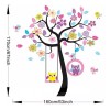 DaraBaby Vinil Decorativo Infantil Árbol Búhos Columpio Sala Cuarto