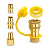 WMJNH 1/2 Inch Natural Gas Quick Connect Fittings Kit, Solid