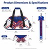Cheer Duffel Bag Set with Makeup Bag & Bow Keychain,