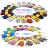 WEGOODZF Flat Glitter Shoe Laces: Metallic Sparkle Shoelaces for Sneakers