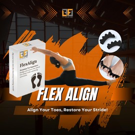 FlexAlign Corrective Toe Spacers - Bunion Relief and Toe Restoration Kit