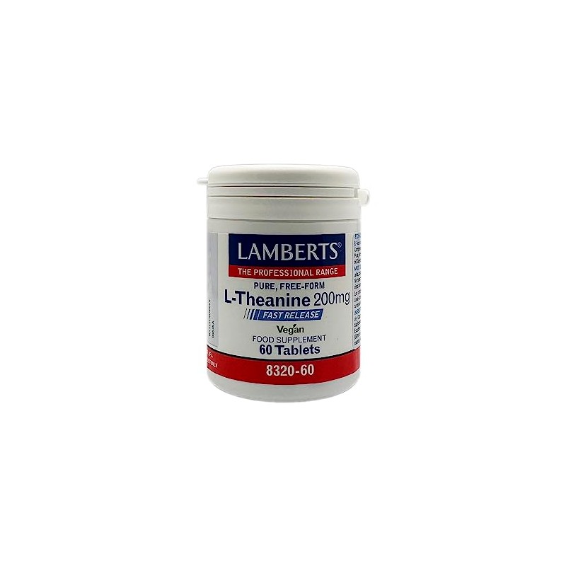 Lamberts L-Theanine Capsules – 200mg Pure L-Theanine from Green Tea