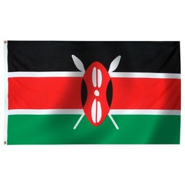 Kenya Flag 4X6 Foot SolarMax Nylon