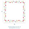 Trimits Embroidery Kit - Tablecloth - Includes Printed Fabric, Threads,