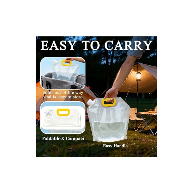 Drinking Bag Set, Transparent, Plastic, Untreated, Leak-proof & Reusable, Ideal