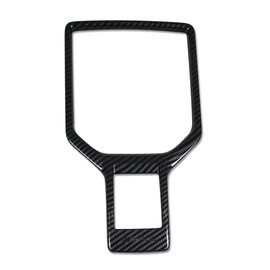 RUIQ Subaru New Forester SK Series Interior Gear Shift Lever Cover Garnish Multimedia Button Cover Rim Designed for Subaru New Forester (Inside, Carbon Fiber Black Specification)