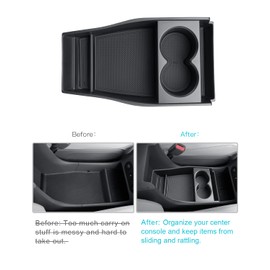 CDEFG Compatible with Hyundai Ioniq 5 2021-2023 2024 Centre Console Organiser Storage Box Ioniq 5 Glove Box Bottom Centre Console with Cup Holder Ioniq 5 2024 Accessories