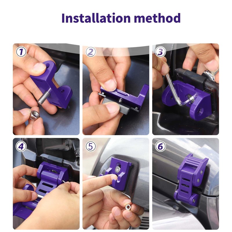 PDKLIN for Jeep Hood Latches Lock Catch Kit for Jeep