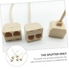 LABRIMP 3sets Socket Splitter Telephone Plug Adapter Connect Phones to