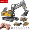 YBvaluebuy 2.4G 9/11CH RC Excavator Bulldozer Construction Toys Remote Control
