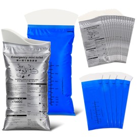 ZSSZD Disposable Urine Bags, 15PCS Pee Bags & 5PCS Vomit Bags, 700ml Portable Urine Bag for Camping Tent Toilets, Traffic Jam, Emergency Travel Car Urination Device, Porta Potty for Men Women Kids