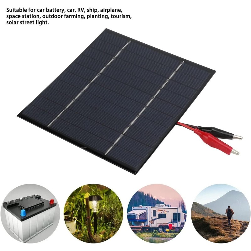 Nimomo Solar Panel 4.2W 18V Monocrystalline Silicon for Home Lighting,