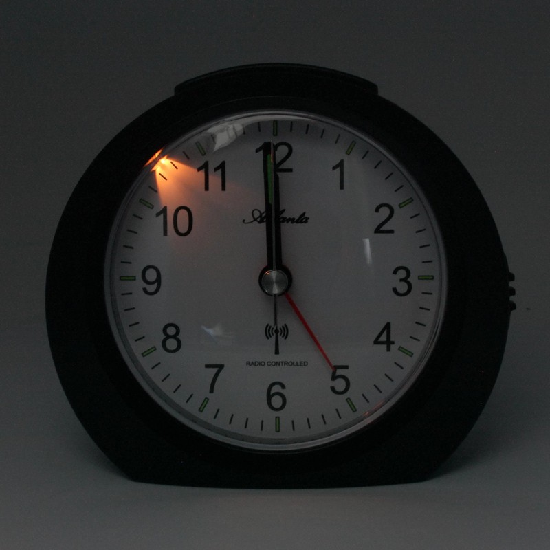 Atlanta Radio Alarm Clock without Ticking with Light Snooze Luminous