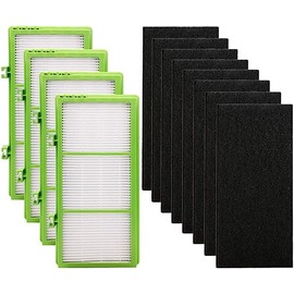 TingF 4 HEPA Filter +8 Carbon Booster Filters for Holmes AER1 Type Total Air Filter Replacement Filter for HAPF3OAT and HAP242-NUC