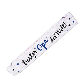 Ruler with beautiful motif – Best in the world – for men – Metre measure – Link scale with name printed, S0460101000844271748