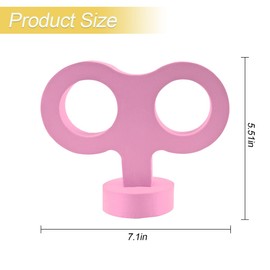 TNAIYH Car Wind Up Key Sticker, 3D Funny Cute Rolling Clockwork Key Toy Vehicle Ornament, Waterproof Automotive Exterior Back Roof Decorative Accessories, Universal for SUV RV Truck (Pink)