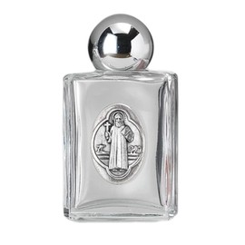 Gigi's Classy Kids St Benedict Glass Holy Water Bottle Religious Gift (HW04BEN)