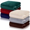 VitalCozy 6 Pcs Fleece Blankets Bulk 60" x 80" Throw