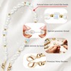 Lostars Marble Beaded Phone Wrist Strap,Detachable Phone Bracelet Strap with