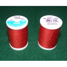 Coats & Clark Dual Duty All Purpose Polyester Thread, 250 yards, Paprika (7840)