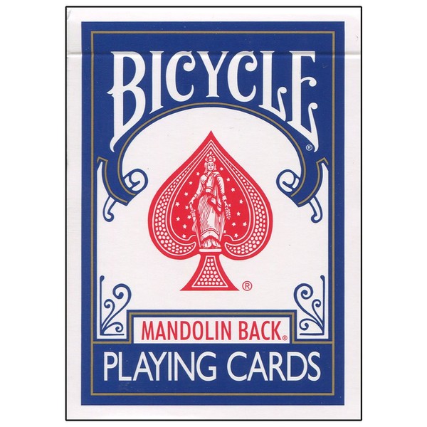 MMS Bicycle Playing Cards 809 Mandolin Back (Blue) by USPCC