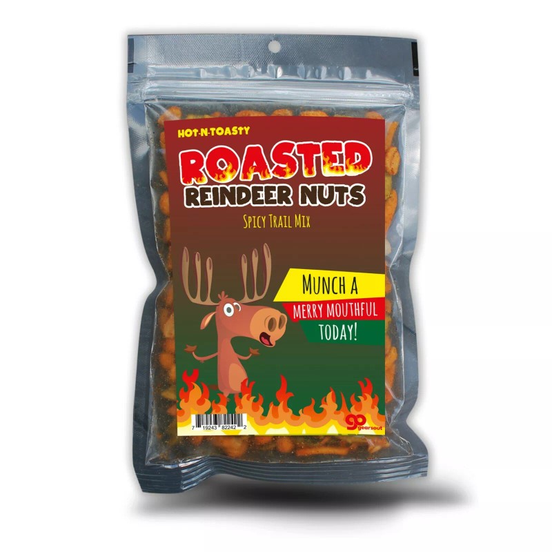 Gears Out Roasted Reindeer Nuts Trail Mix - Spicy Snack