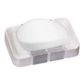 Montage Resin Soap Dish - Bathroom Shower Bar Holder Tray Saver for Sink, Wall, or Counter - Bath Decor and Sponge Container