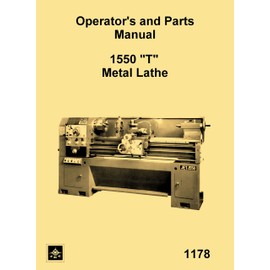 JET, Enco, MSC, Asian 1550 T Metal Lathe Instructions & Parts Manual