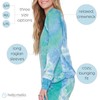 Hello Mello Dyes The Limit Lounge Top, Aqua S/M