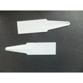 DP Indsutries 4.5" PLASTIC PLANT LABELS (Roll of 1,000) white seed starting seedlings TAGS