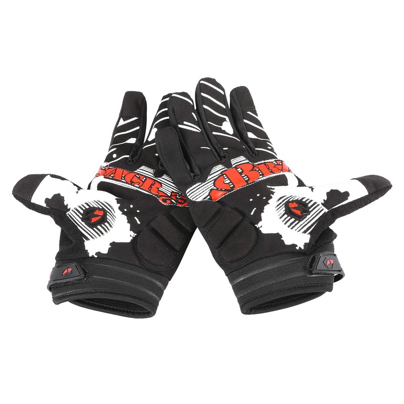Cycling Gloves Full-Finger Gloves Skeleton Bones Motorcycle Bike Gloves Mountain-Padded