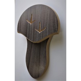 Rustic Grey Carved Turkey Mounting Kit with Beard Plate 02