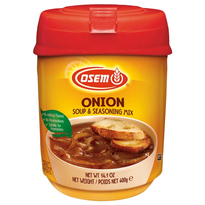 Osem Onion Soup Mix, Savory Flavor, 14.1oz (Pack of 2)