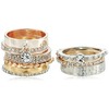 Guess Ring Update Women's Stackable Ring Set Of 9, Multi,