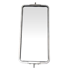 Stainless Steel Mirror, 7 x 16 inches, West Cost Style. Right or left side.