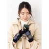 Sleeping Sheep Harris Tweed Mitaine Fingerless Gloves, Boa Back, Herringbone,