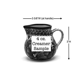 Polish Pottery Creamer - 4 oz. - Silver Lace