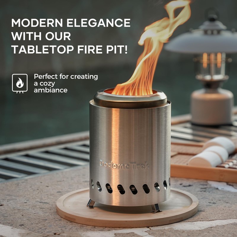 Tabel Top Fire Pit Mini, Portable Firepit Outdoor, 5.5 Inch