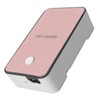 Mini Space Heater Pink Fast Heating Rotatable Holder Anti Slip