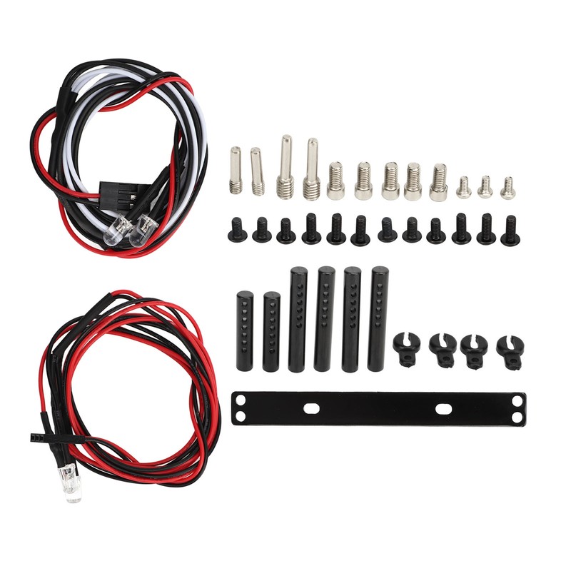 RC Crawler Bumper Black Front and Rear Bumper with Winch