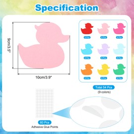 PATIKIL Papierausschnitte 54 Stück Bulletin Cutouts Papier Tierform Ausschnitte Papier mit Klebepunkten für Klassenzimmer DIY Bastelprojekte Partybedarf Mehrfarbig