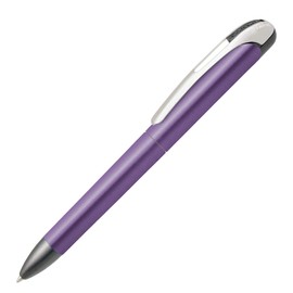 ONLINE College Metallic Lilac Retractable Ballpoint Pen, Replaceable Refill, Blue Writing, Pack of 1