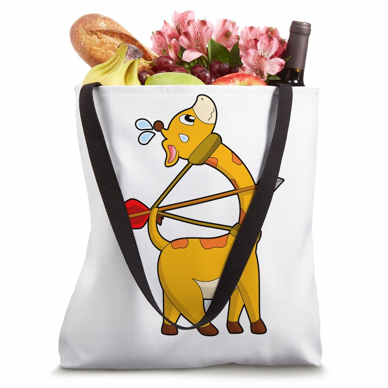Giraffe Archer Arrow Bow Tote Bag