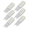 6pcs G9 LED Bulbs 7W Dimmable 360° Illumination Replacement Light