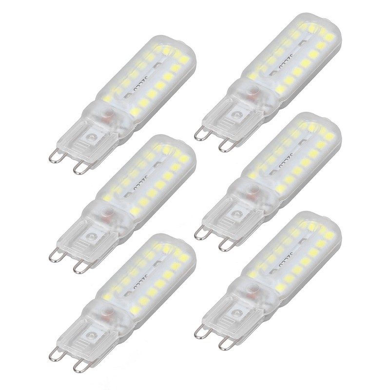 6pcs G9 LED Bulbs 7W Dimmable 360° Illumination Replacement Light