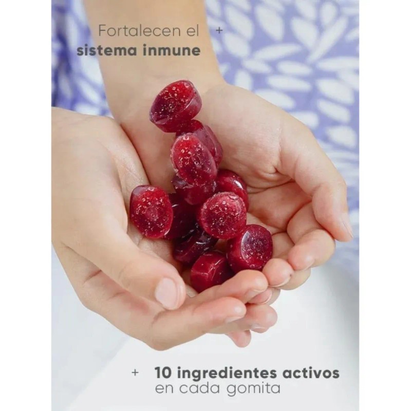 Gomitas Vitaminas Niños Fortalece Defensas 160gr Sabor Frambuesa