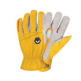 StoneBreaker Gloves Rancher Large Work Glove, Large, Yellow