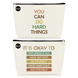 Inspirational Gift for Teen Girls Makeup Bag Graduation Gifts for Her Motivational Gifts for Best Friends Sister Daughter Niece Granddaughter Friendship Gifts Cosmetic Bag Travel Toiletry Pouch