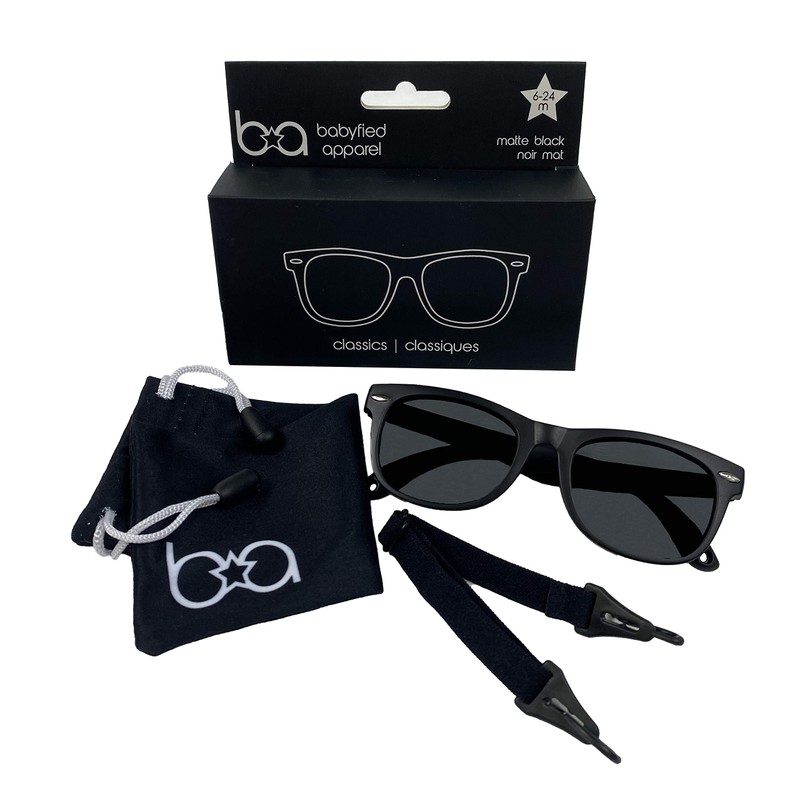 Baby Sunglasses with Flexible Frame and Adjustable Strap, Polarized -